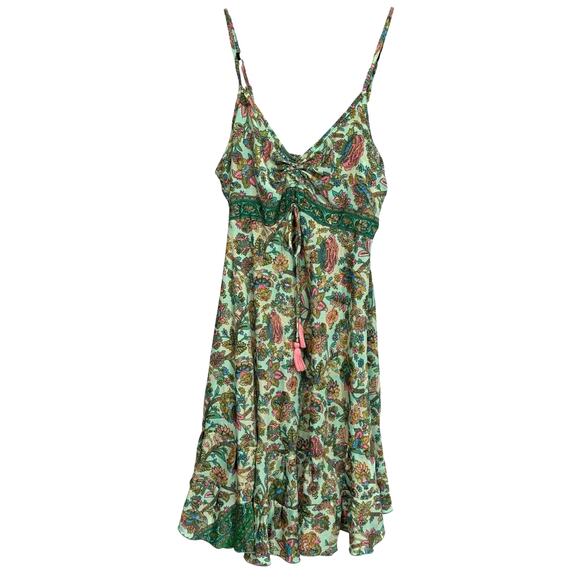 Karma Highway Dresses & Skirts - Karma Highway Fairycore Silky Flowy Gypsy Boho Dress India Festival- M
